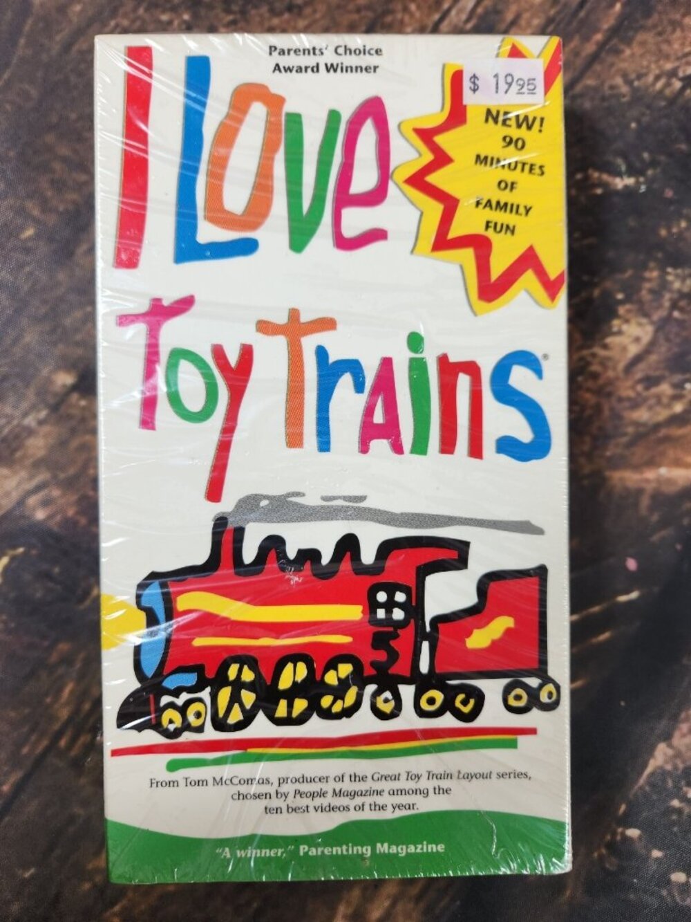 I Love Toy Trains VHS 1997 Sealed Rare Special Edition Parent Choice Award Win